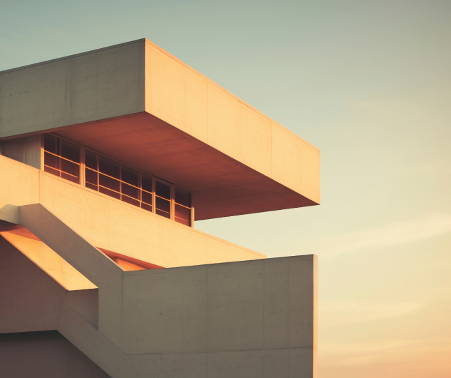 Arquitectura moderna en concreto